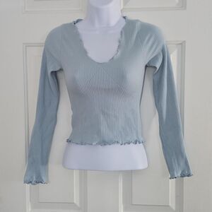 Amazon-essentials Women's Blue Shirt